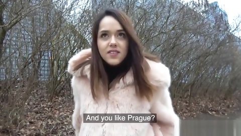 Petite Amateur Sucks Public Agents Cock