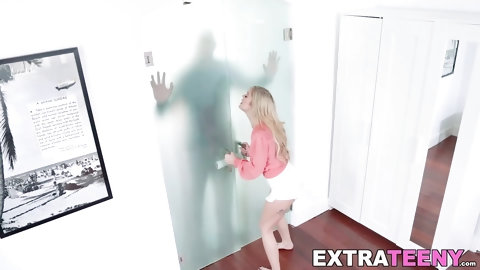 Petite Blonde Teen Kali Roses Hops On A...