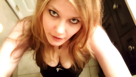 College Teen Sucks Cock In The Bathroom...