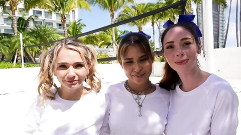 An Old Man Fucking Three Teen Bffs And...